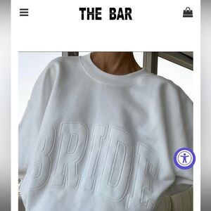 The Bar White Sweatshirt